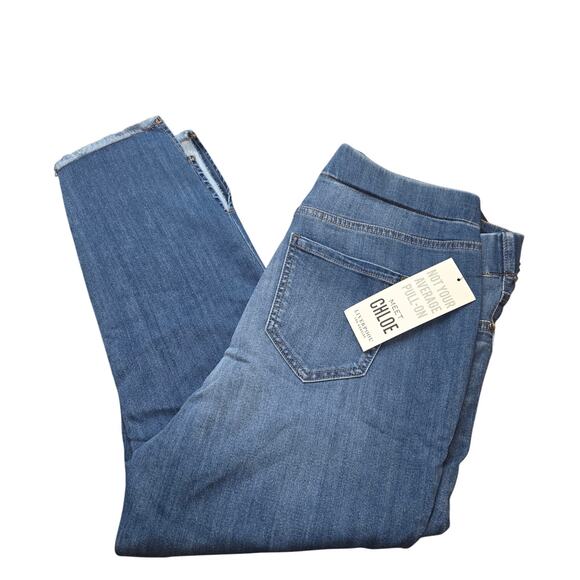 NWT Liverpool "Chloe" Pull-On Ankle Skinny jeans for women size 14 - Picture 4 of 9